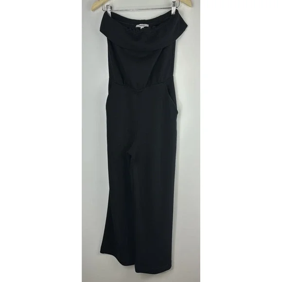 Spanx AirEssentials Strapless Jumpsuit Black Aireluxe Stretch 50771R Size Small - Picture 12 of 13